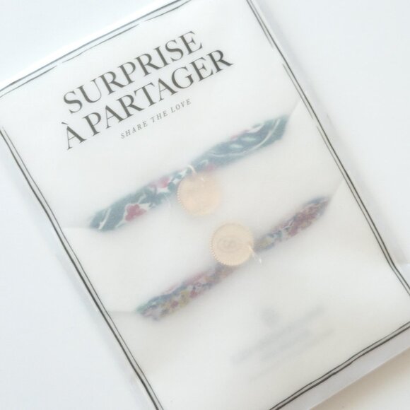 NEW Sezane Floral Fabric Bracelets - Picture 4 of 4